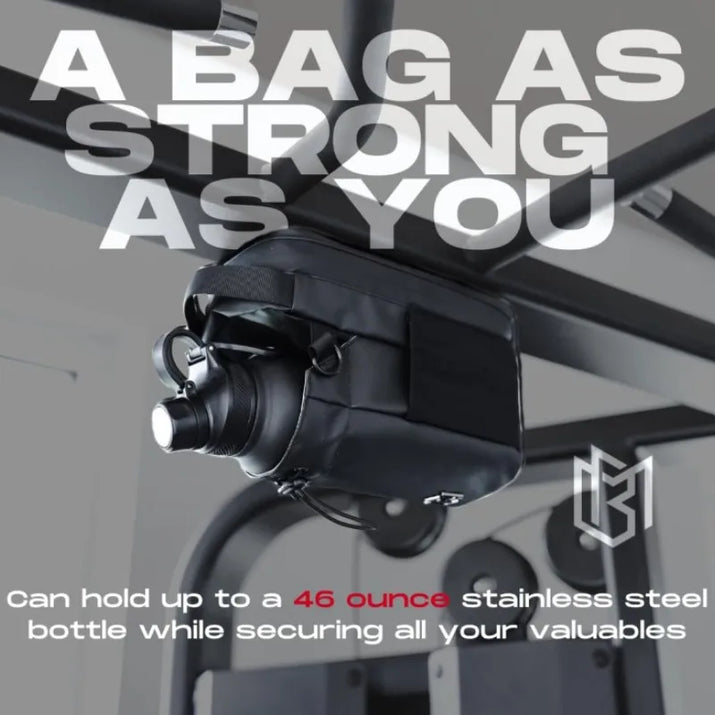 Magnetic Water Bottle Bag Large Capacity Specific Water Cup Holder with Strong Magnet Portable Bag for Outdoor Sports Gym Camp